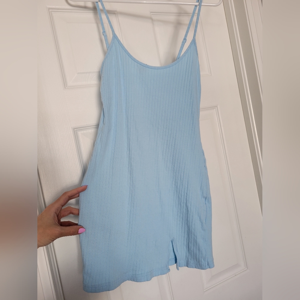 Light Blue Mini Dress